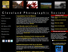 Tablet Screenshot of clevelandphoto.org